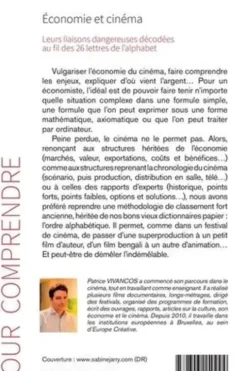 Economie & cinéma. Leurs liaisons dangereuses décodées au fil des 26 lettres de l'alphabet, Patrice Vivancos