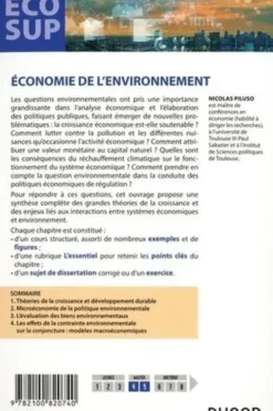 Economie de l'environnement, Nicolas Piluso