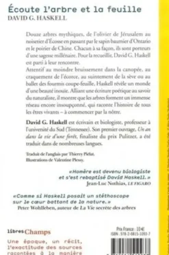 Ecoute l'arbre et la feuille, David George Haskell