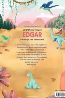 Edgar : Au temps des dinosaures. Cherche & trouve, Emmanuelle Gras