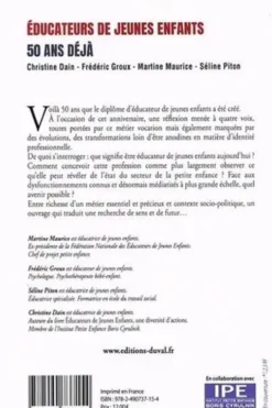 Educateurs de jeunes enfants. 50 ans déjà, Christine Dain