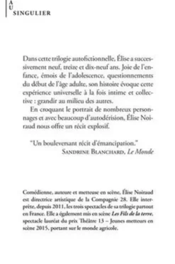 Elise. La banale américaine ; Pour que tu m'aimes encore ; Le champ des possibles, Elise Noiraud