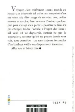 Eloge des voyages et du repos, Elisabeth Foch-Eyssette