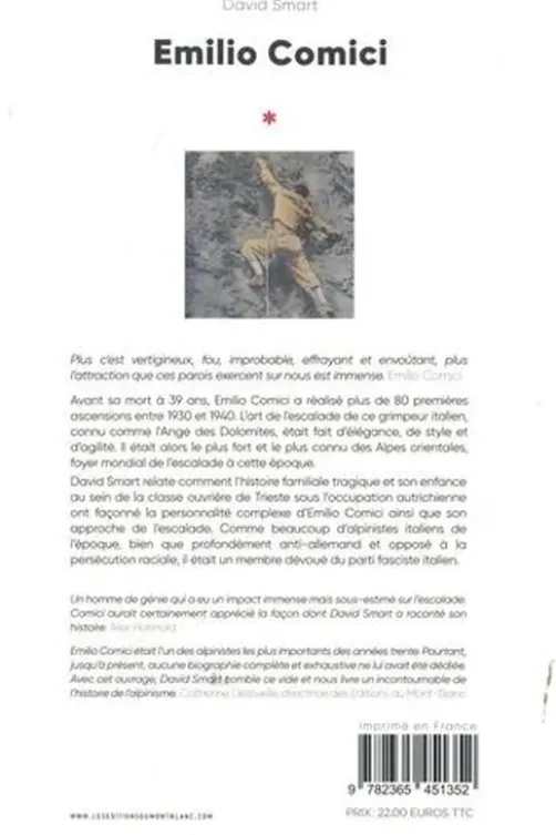 Emilio Comici. L'ange des Dolomite, David Smart