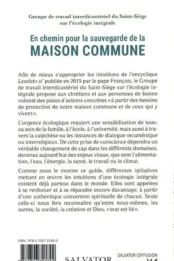 En chemin pour la sauvegarde de la Maison commune. Dans le sillage de Laudato si', Groupe de travail Saint-Siège