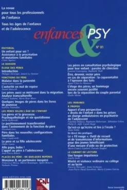 Enfances & psy N° 81/2019 : Eloge des pères, Jean-Louis Le Run