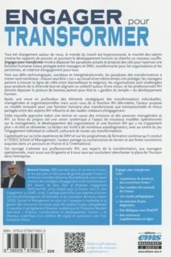 Engager pour transformer. Managers et DRH, coproducteurs d'une nouvelle fonction humaine, Bernard Coulaty