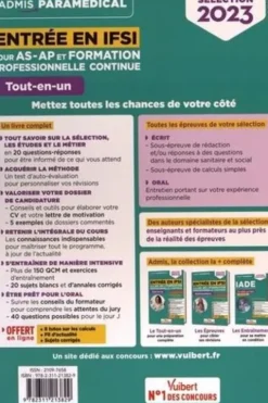 Entrée en IFSI pour AS-AP et formation professionnelle continue. Tout-en-un ; Avec 50 flashcards interactives, Edition 2023, Isabelle Bisutti