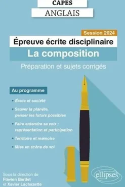 Epreuve écrite disciplinaire. La composition, Edition 2024, Flavien Bardet