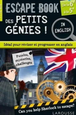 Escape book des petits génies ! De la 6e à la 5e, Edition en anglais, Gilles Saint-Martin