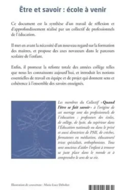 Etre et savoir : école à venir, "Quand l'être se fait savoir"