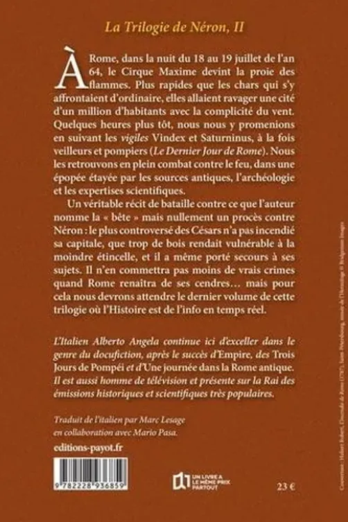 Et Rome s'embrasa. Neuf jours en enfer dans la cité de Néron, Alberto Angela