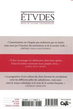 Etudes N° 4325, avril 2025, François Euvé