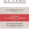 Etudes N° 4326, mai 2025, François Euvé