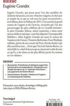 Eugénie Grandet, Honoré de Balzac