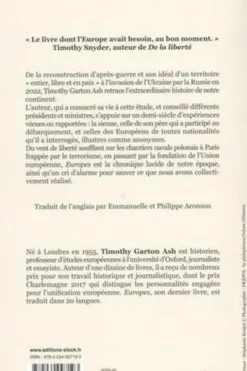 Europes : Une histoire personnelle, Timothy Garton Ash