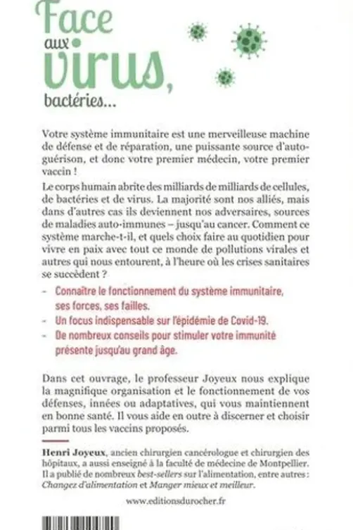 Face aux virus, bactéries... Boostez votre immunité, Henri Joyeux