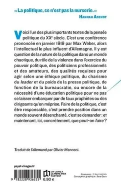 Faire de la politique, Max Weber