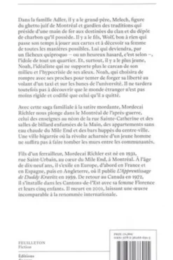 Fils d'un tout petit héros, Mordecai Richler