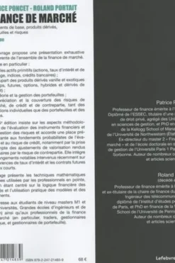 Finance de marché. Instruments de base, produits dérivés, portefeuilles et risques, 5e édition, Patrice Poncet