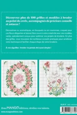 Fleurs. 100 modèles à broder, Monique Bonnin