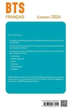 Français BTS Culture générale et expression. Paris ville capitale ? Invitation au voyage... Le programme complet en fiches, Edition 2024, Hélène Bieber