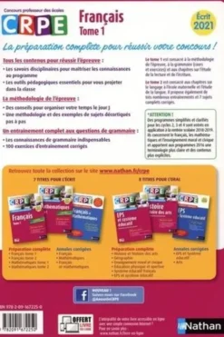 Français Préparation complète Ecrit. Tome 1, Edition 2021, Sylviane Baudelle
