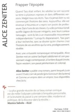 Frapper l'épopée, Alice Zeniter