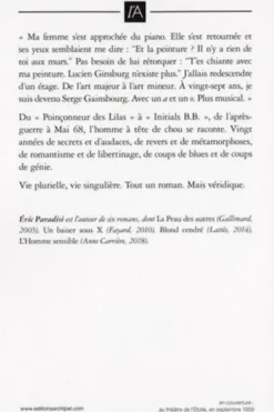 Gainsbourg, roman, Eric Paradisi
