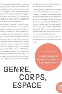 Genre, Corps, Espace. Séminaire Genre de l'Université Rennes 2, Marie-Françoise Berthu-Courtivron