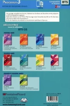 Gestion des obligations fiscales BTS Comptabilité et Gestion 2e année. Processus 3, Edition 2023, Patrick Bihonda