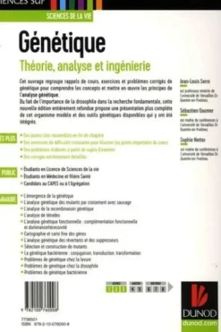 Génétique. Théorie, analyse et ingénierie, 5e édition, Jean-Louis Serre