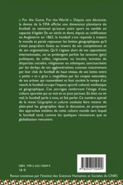 Géographie et Cultures N° 104, hiver 2017 : Football et géographie, Jean-Pierre Augustin