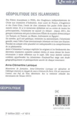 Géopolitique des islamismes. 3e édition, Anne-Clémentine Larroque