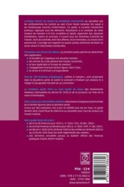 Guide fiscal des actes. Premier semestre 2023, Stéphanie Durteste