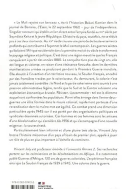 Histoire contemporaine du Mali. Des guerres saintes à l'indépendance, Vincent Joly