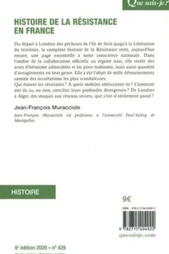 Histoire de la Résistance en France. 6e édition, Jean-François Muracciole