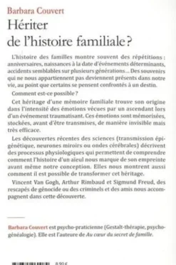 Hériter de l'histoire familiale ? Ce que la science nous dévoile sur la psychogénéalogie, Barbara Couvert