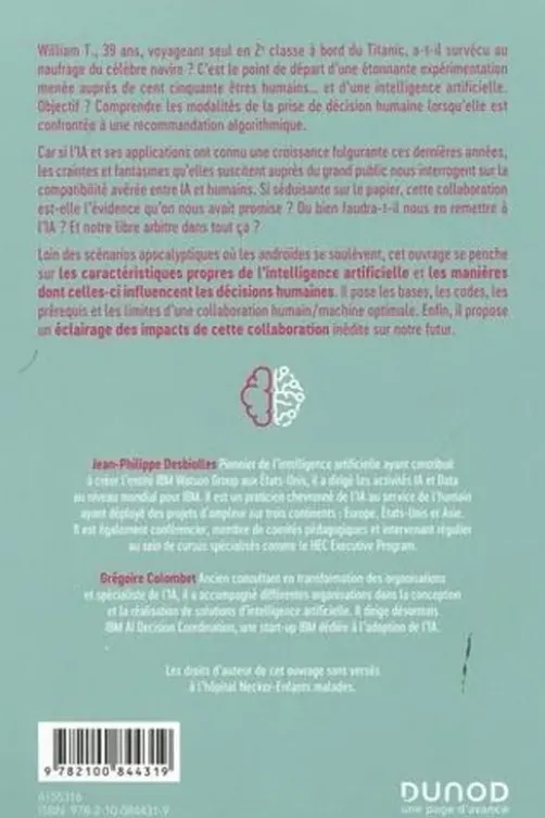 Humain ou IA ? Qui décidera le futur ? Défis et opportunités d'un monde où l'IA nous dépasse, Jean-Philippe Desbiolles