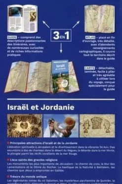 Israël et Jordanie. Guide + Atlas + Carte laminée 1/1 000 000, Edition 2022, Dominique Derlicki