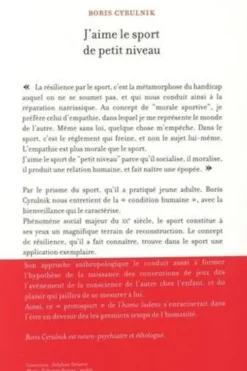 J'aime le sport de petit niveau, Boris Cyrulnik