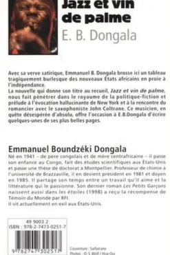 Jazz et vin de palme. Et autres nouvelles, Emmanuel Dongala