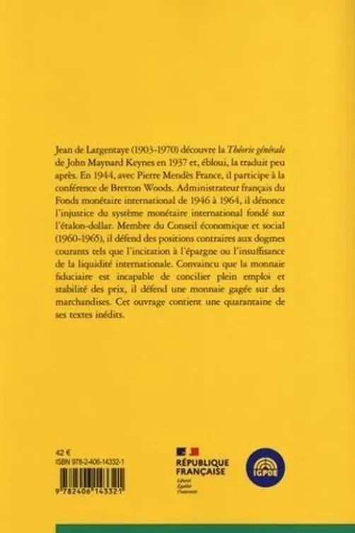 Jean de Largentaye, économiste non conformiste