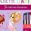 Je crée mes danseuses. Avec 4 feutres, 1 tampon, 1 encreur et 4 crayons de couleur, Lilidoll