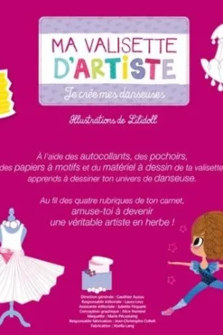 Je crée mes danseuses. Avec 4 feutres, 1 tampon, 1 encreur et 4 crayons de couleur, Lilidoll
