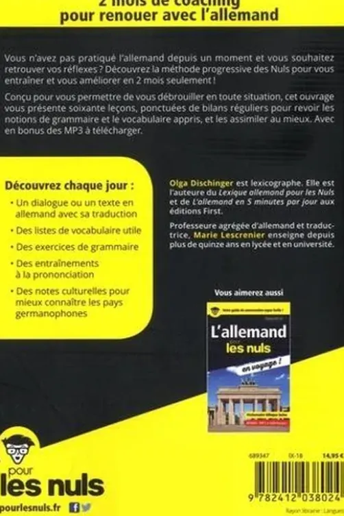 Je me remets à l'allemand en 2 mois pour les nuls, Olga Dischinger