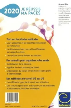 Je réussis ma PACES. Tous les secrets et les méthodes UE par UE, Edition 2020, Arnaud Géa