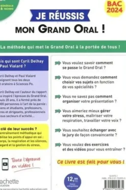 Je réussis mon Grand Oral ! Tle générale et techno. Edition 2024, Cyril Delhay