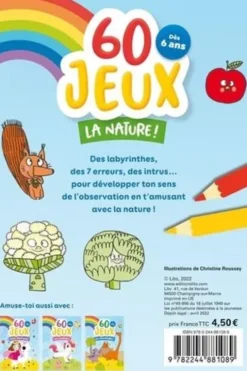 60 jeux La nature !, Christine Roussey