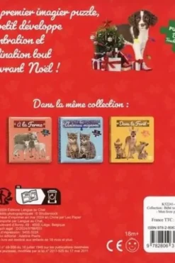 Joyeux Noël ! 5 puzzles, Langue au chat